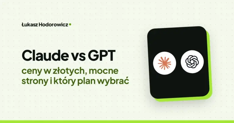 Claude vs GPT: ceny w złotych, mocne strony i który plan wybrać