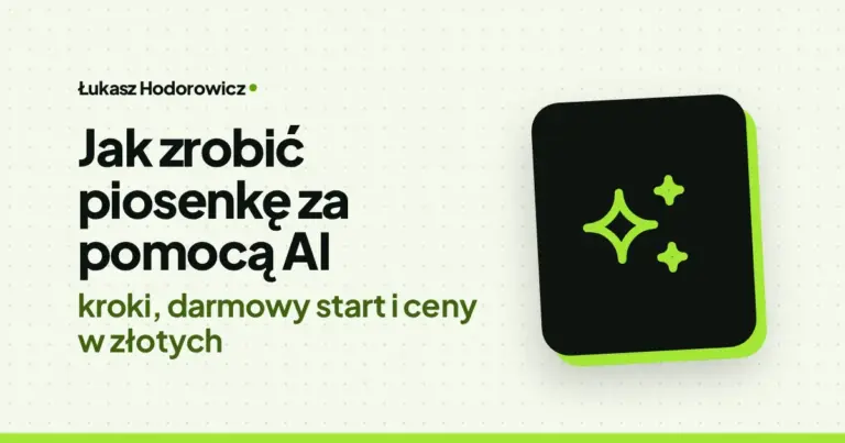 Jak zrobić piosenkę za pomocą AI: kroki, darmowy start i ceny w złotych